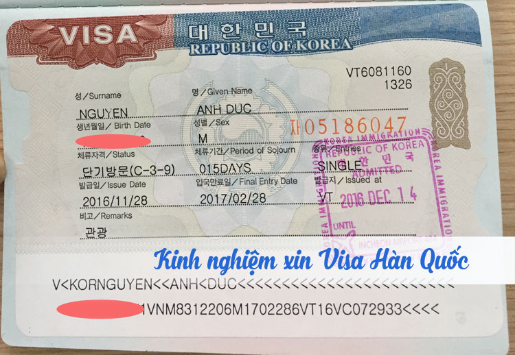 Lưu ý gì khi đi xin visa 5 năm du lịch Hàn Quốc
